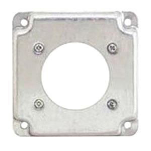 4" SQ COVER 50 AMP 2.48" ROUND OPENING 1/2" RAISIED