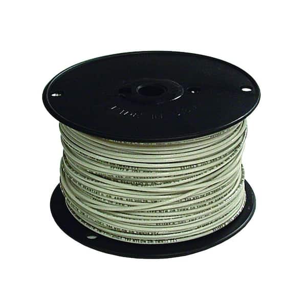 THHN #8 WHITE STRANDED COPPER WIRE 500 FT UL CU