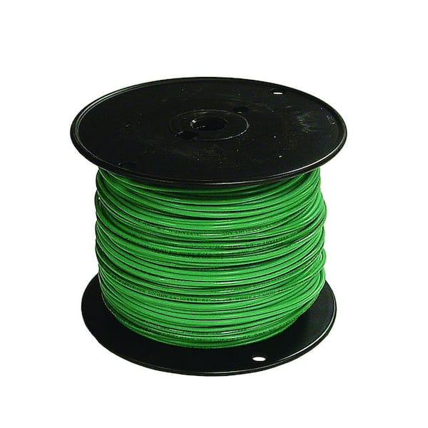 THHN #8 GREEN STRANDED COPPER WIRE 500 FT UL CU