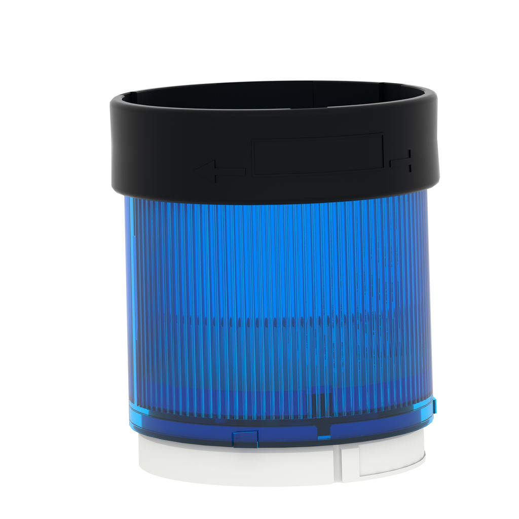 Indicator bank, Harmony XVB, illuminated unit, plastic, blue, 70mm, steady, bulb or LED not included, 250V