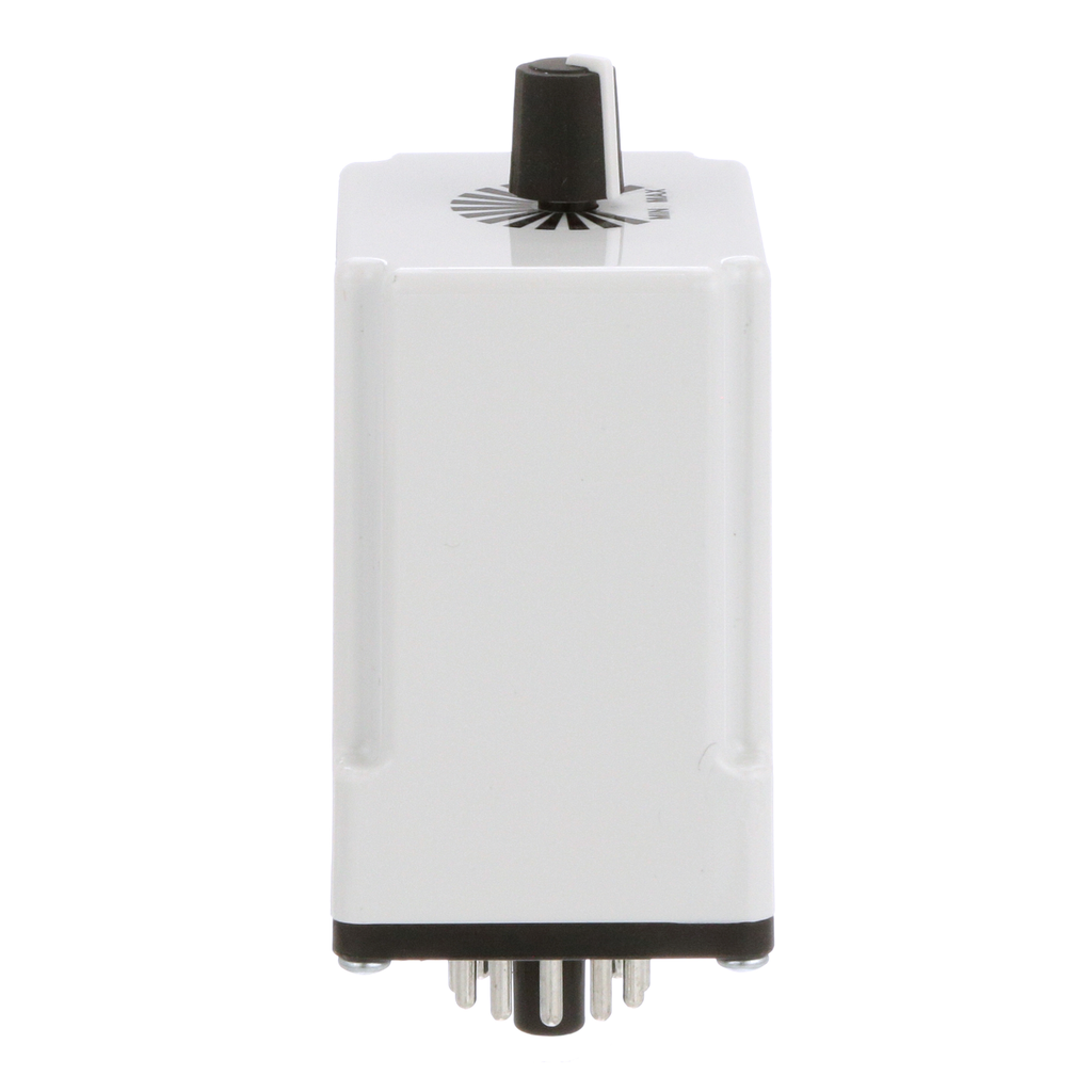 Timing Relay, Type JCK, plug In, one shot, adjustable time, 0.1 to 10 minutes, 10A, 240 VAC, 120 VAC/110 VDC
