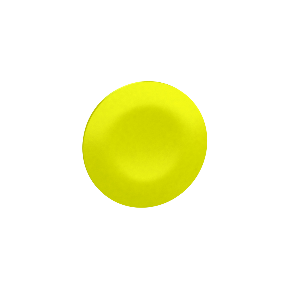 yellow cap unmarked for rectangular multiple-headed pushbutton Ø22