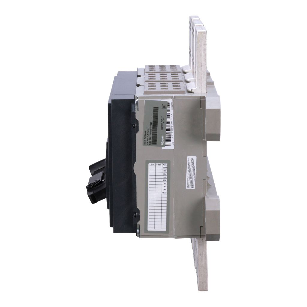 Circuit breaker, PowerPacT R, 2000A, 3 pole, 600VAC, 25kA, busbar, ET 1.0I, 80%