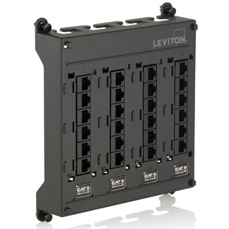 Twist & Mount Patch Panel, (24) Cat 6 ports
