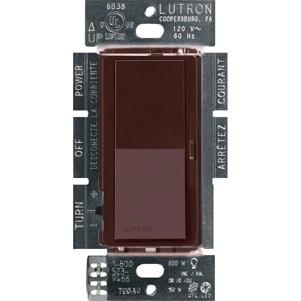 Diva gloss dimmer for 250W CFL/LED, 600W inc/hal, or Lutron Hi-Lume A-Series LTE LED Driver