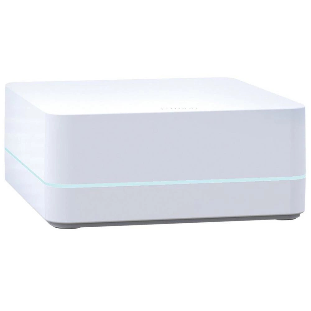 Smart Bridge with HomeKit technology, allows control of lights and shades via the Lutron app or Siri
