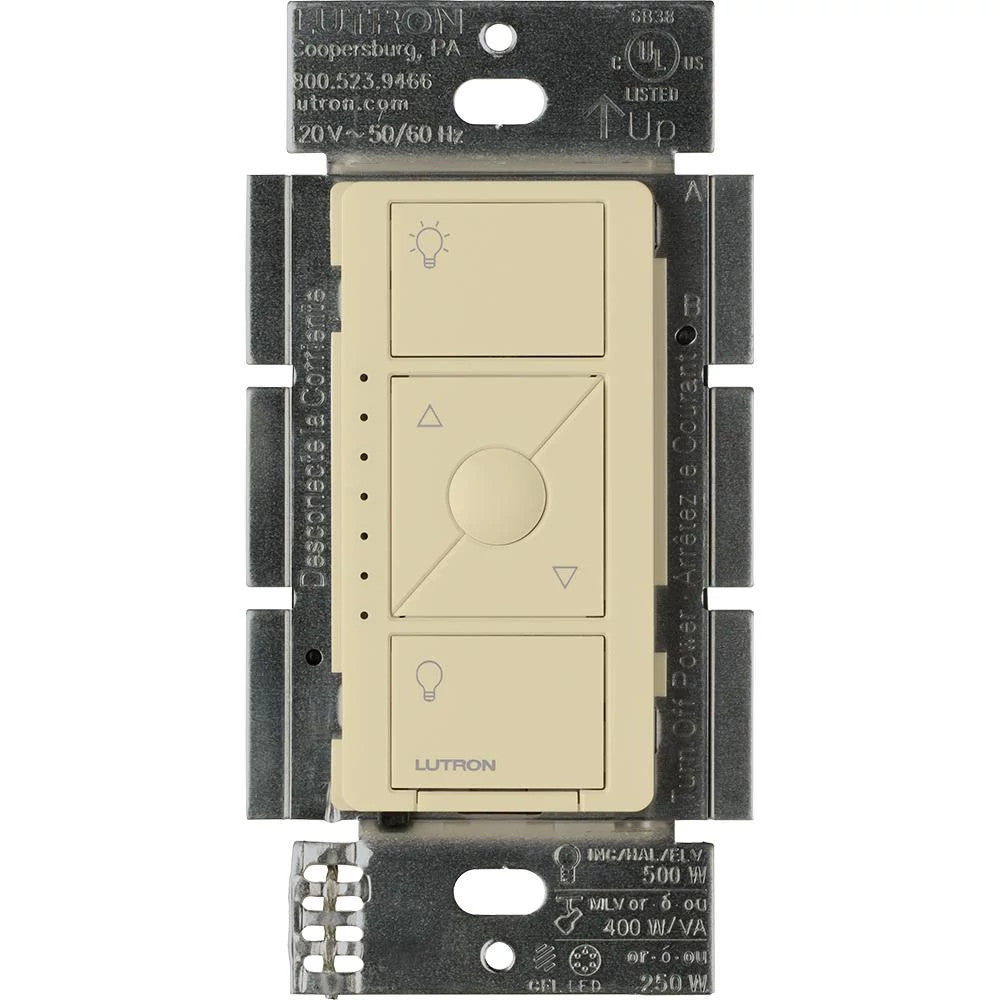 Lutron Caseta Wireless ELV+ Smart Dimmer Switch, with Phase Selectable Dimming for LED (250W), MLV (400W), ELV (500W), and Incandescent/Halogen (500W) lighting, 120V
