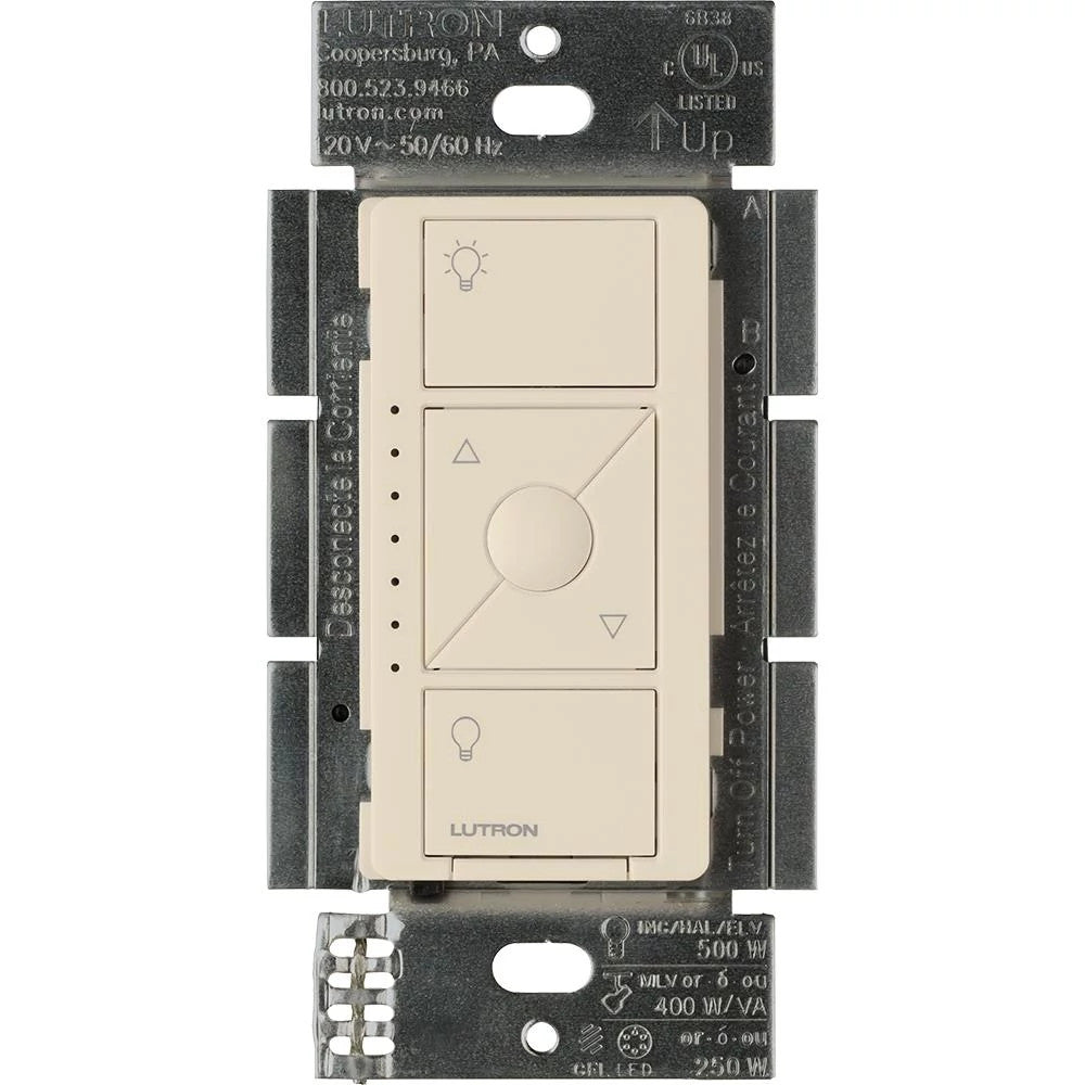 Lutron Caseta Wireless ELV+ Smart Dimmer Switch, with Phase Selectable Dimming for LED (250W), MLV (400W), ELV (500W), and Incandescent/Halogen (500W) lighting, 120V