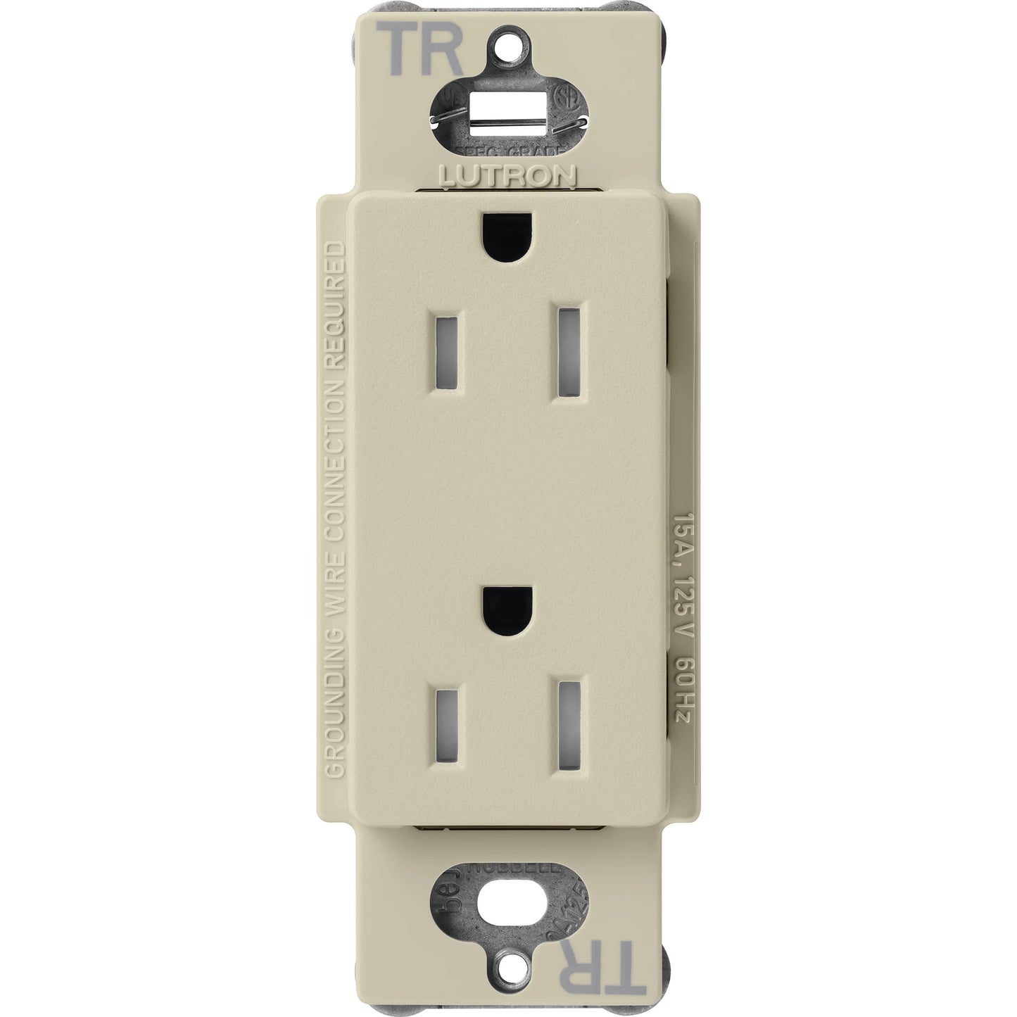 Lutron Claro Tamper-Resistant Duplex Receptacle, 15 Amp