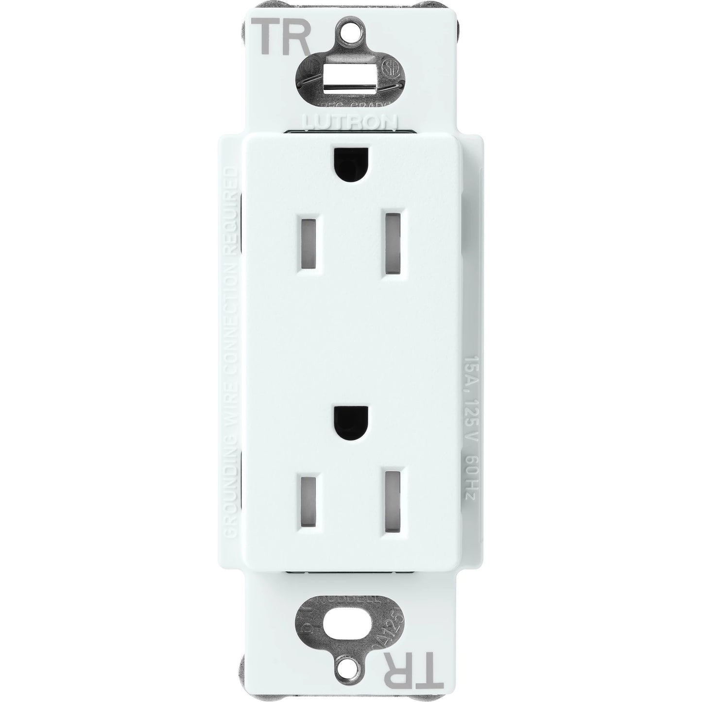 Lutron Claro Tamper-Resistant Duplex Receptacle, 15 Amp