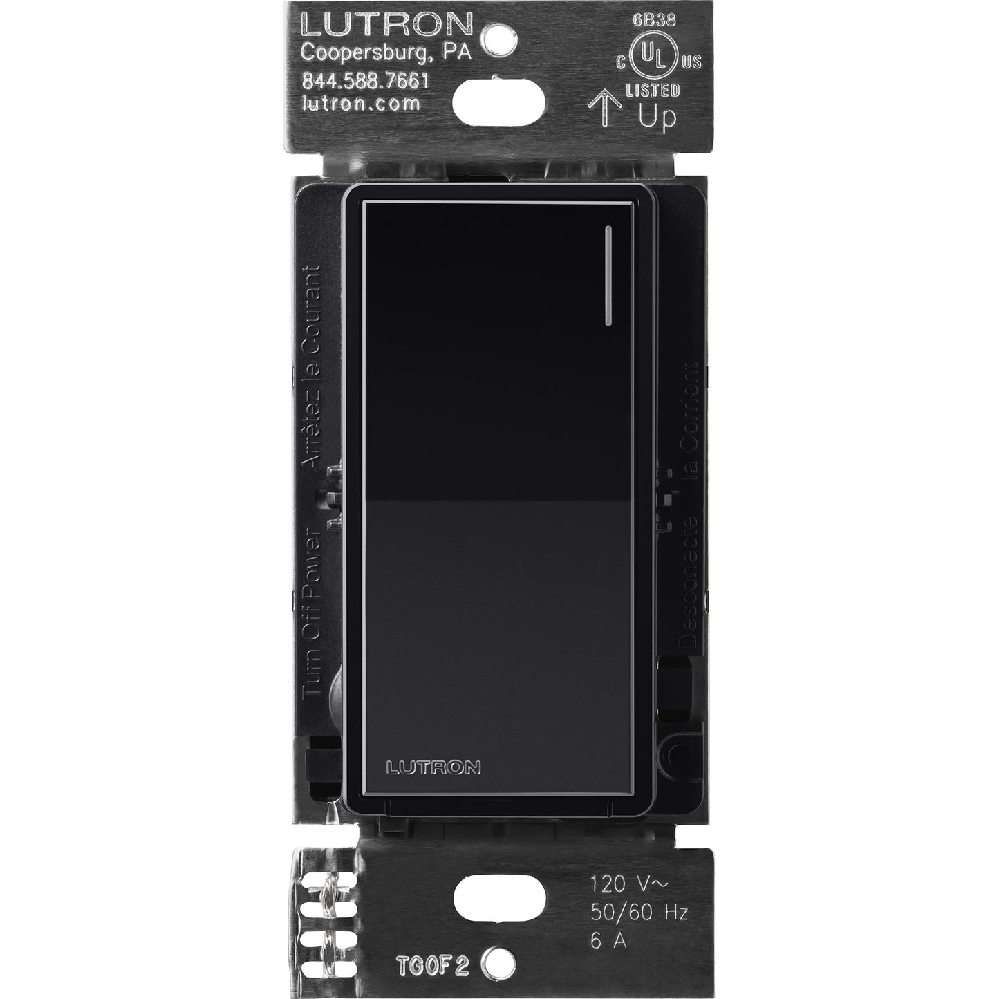 Lutron Sunnata Switch, for 6A Lighting or 3A 1/10HP Motor, Single Pole/Multi Location