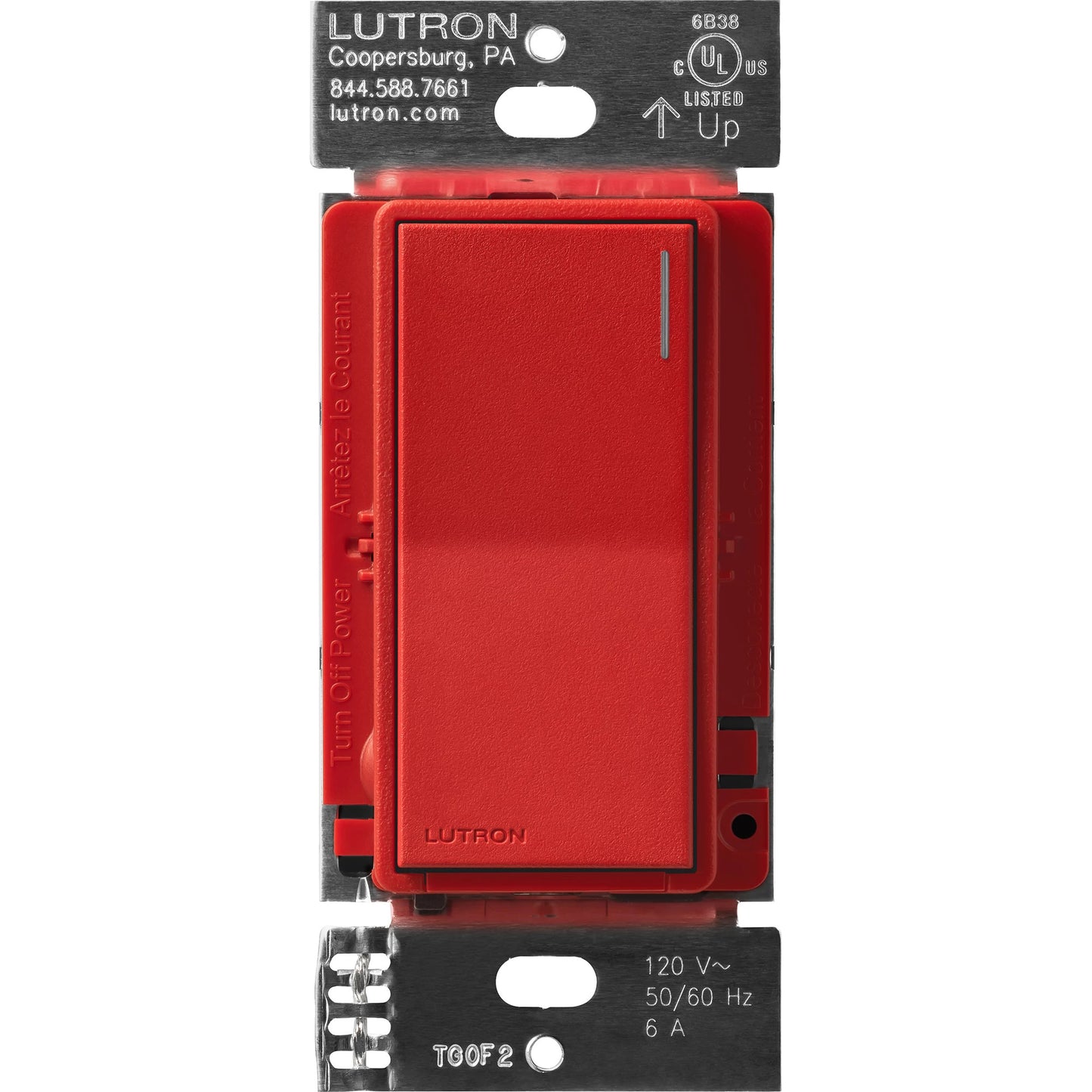 Lutron Sunnata Switch, for 6A Lighting or 3A 1/10HP Motor, Single Pole/Multi Location