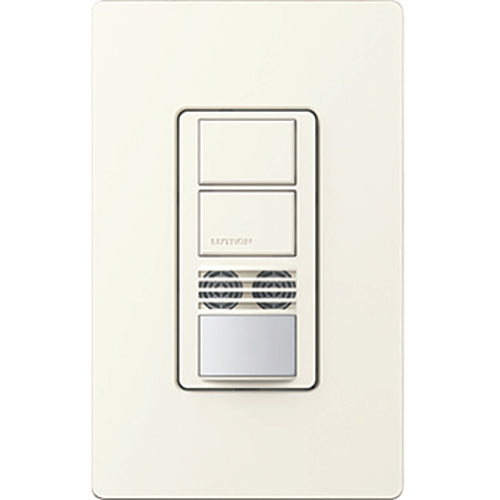Lutron Maestro Dual-Circuit Dual-Tech Motion Sensor switch, 6A, Single-Pole or 3-Way, Almond