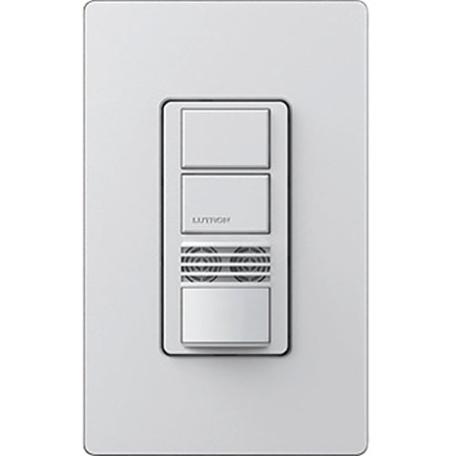 Lutron Maestro Dual-Circuit Dual-Tech Motion Sensor switch, 6A, Single-Pole or 3-Way, Almond
