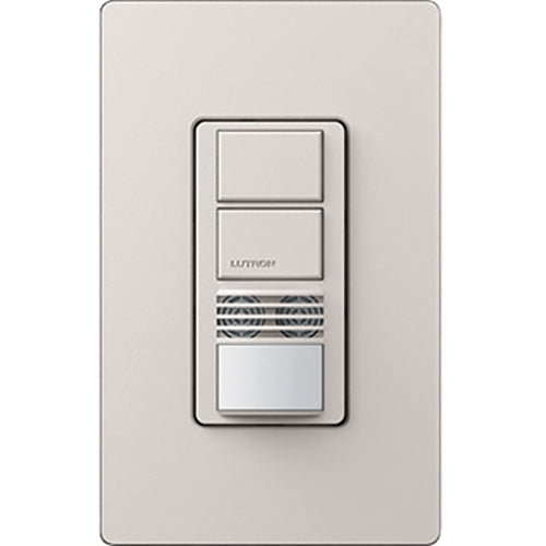 Lutron Maestro Dual-Circuit Dual-Tech Motion Sensor switch, 6A, Single-Pole or 3-Way, Almond
