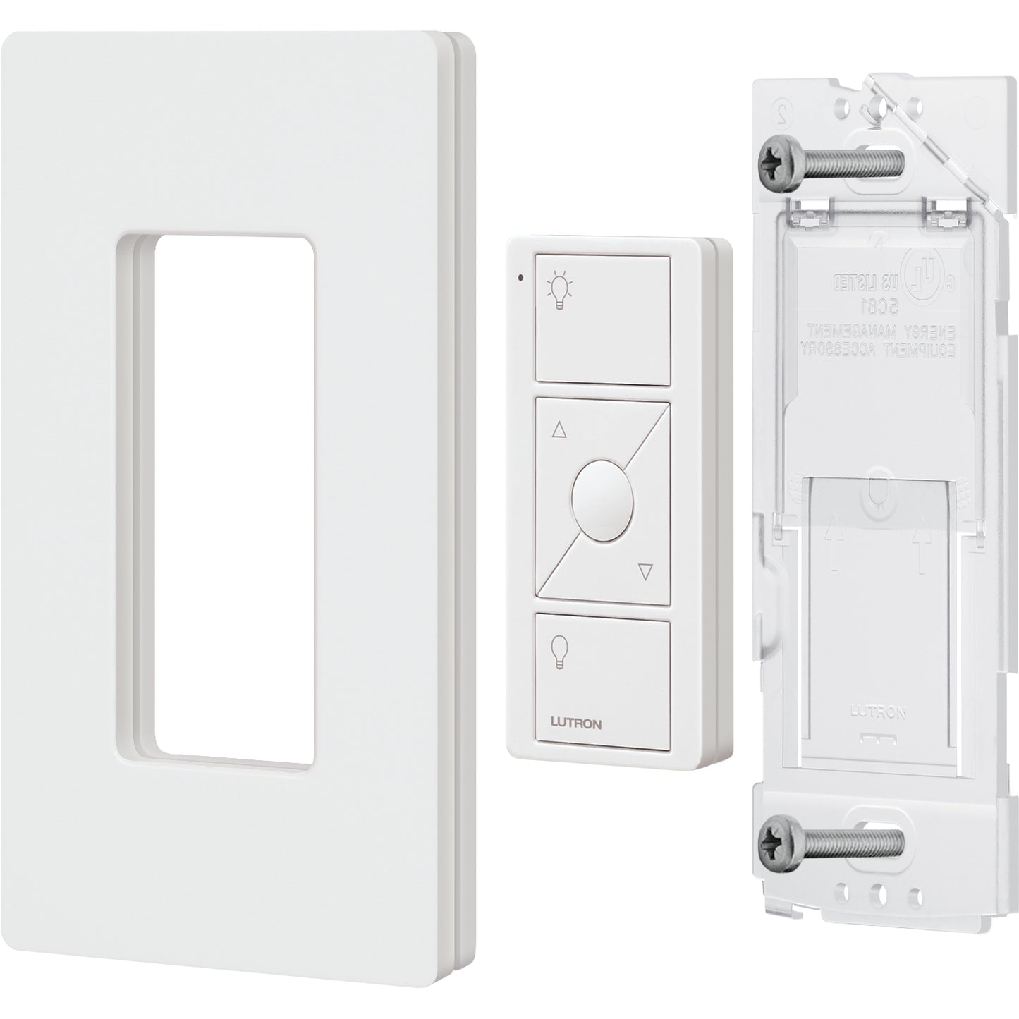 Lutron Caseta Wireless Pico Smart Remote Wall-Mounting Kit, White