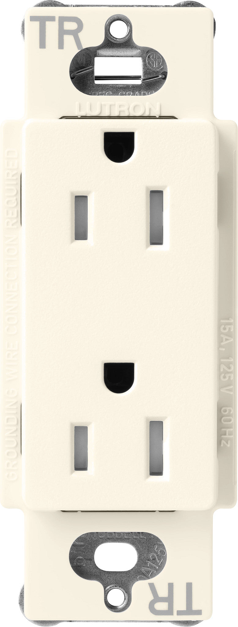 Lutron Claro Tamper-Resistant Duplex Receptacle, 15 Amp