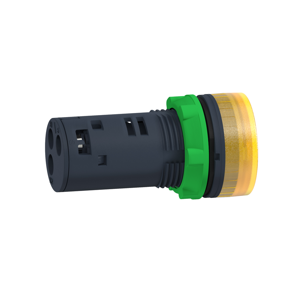 Harmony XB5, Illuminated buzzer, plastic, yellow, Ø22, continuous or intermittent tone, 24 V AC/DC