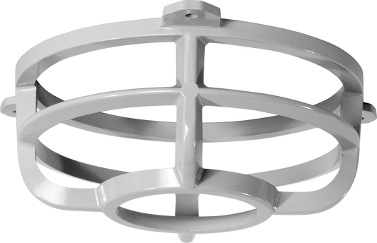 Hazardous Lighting, Die Cast Guard Hazled with Three Screws Gray