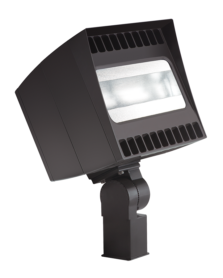 Floodlights, 9784 Lumens, CANVAS, 78W, slipfitter mount, 5000K, 120V swivel photocell, bronze