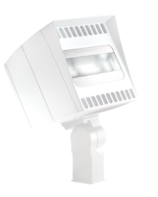 Floodlights, 9784 Lumens, CANVAS, 78W, slipfitter mount, 5000K, 120V photocell, white