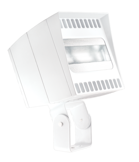 Floodlights, 9784 Lumens, CANVAS, 78W, trunnion mount, 5000K, 277V swivel photocell, white