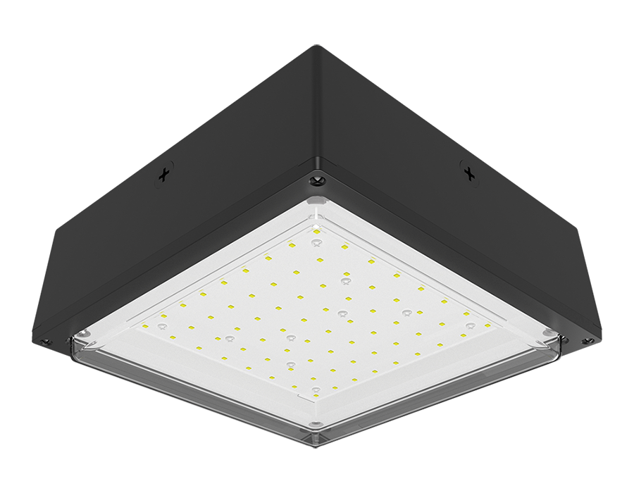 Canopylights 9142 Lumens Vanled 65W 4K drop clear 0-10V bronze 480V lightcloud controller
