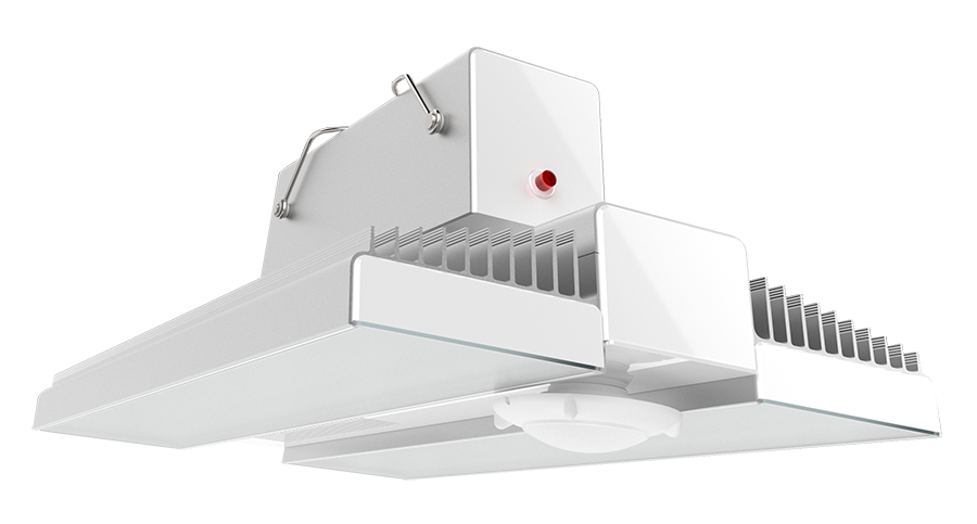 NEW_LED_RAIL_HIGH_BAY 20154 Lm RAIL 150W 5000K Led 120-277V Pir Sens Batt B/U Al