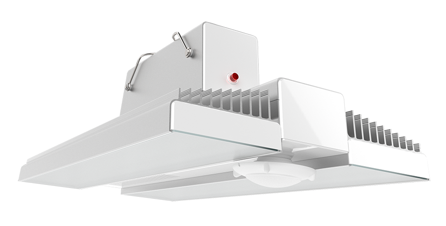 NEW_LED_RAIL_HIGH_BAY 24421 Lm RAIL 175W 4000K Led 120-277V Pir Sens Batt B/U Al