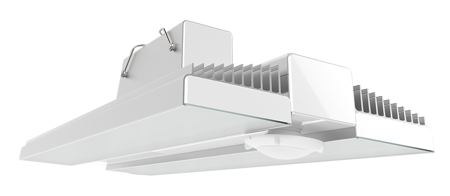 NEW_LED_RAIL_HIGH_BAY 34847 Lm RAIL 225W 5000K Led 120-277V Pir Sens Batt B/U Al
