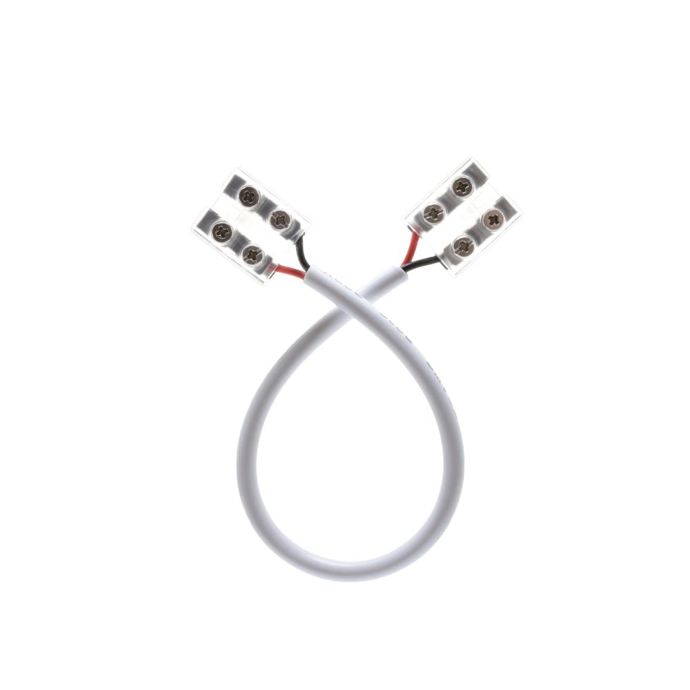 Tape Light Terminal Block, 8mm, Jumper Cable (Tape to Tape), 6 in. 20 AWG Wire Lead, White