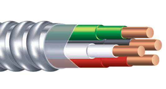 MC 14-3 SOLID CU THHN BLACK/WHITE/RED/GREEN ALUMINIUM 600V 1000 FT