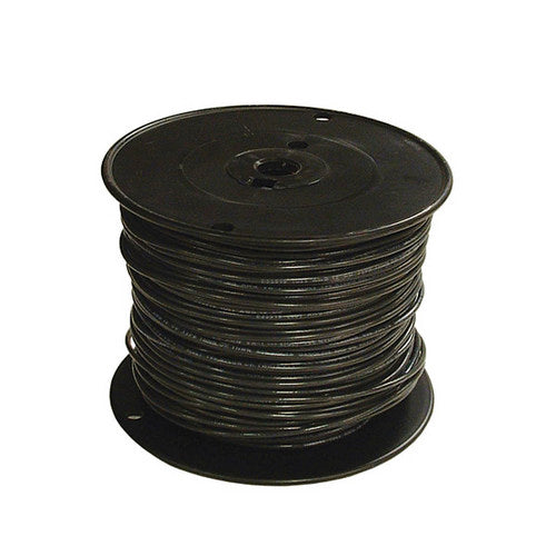 THHN #3 BLACK STRANDED COPPER WIRE 500 FT UL CU