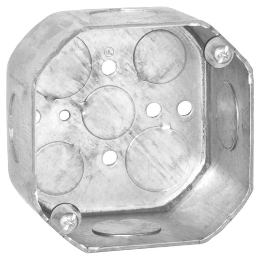 4" OCTAGON BOX 3/4 KO 2-1/8" DEEP DRAWN