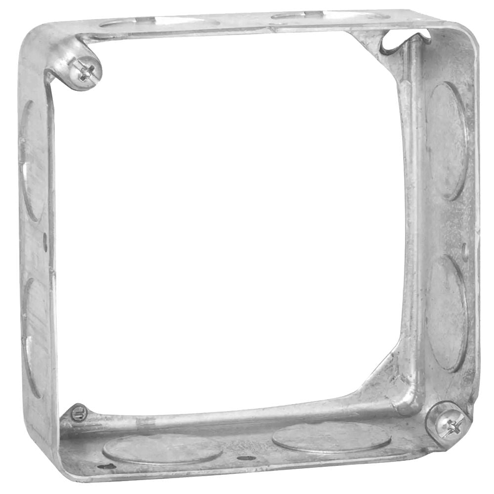 4" SQ BOX EXTENSION RING 3/4" KO 1-1/2" DEEP DRAWN