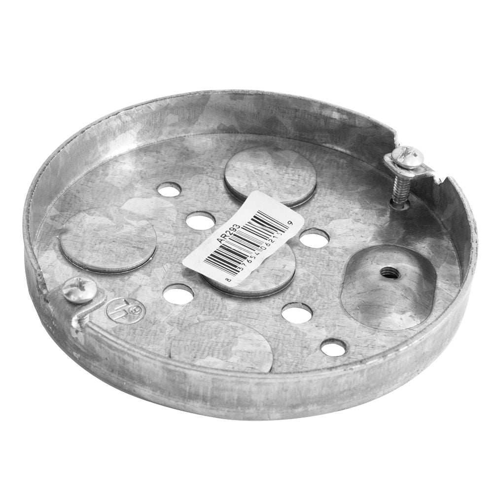 4" ROUND PANCAKE BOX 1/2" KO 1/2" DEEP