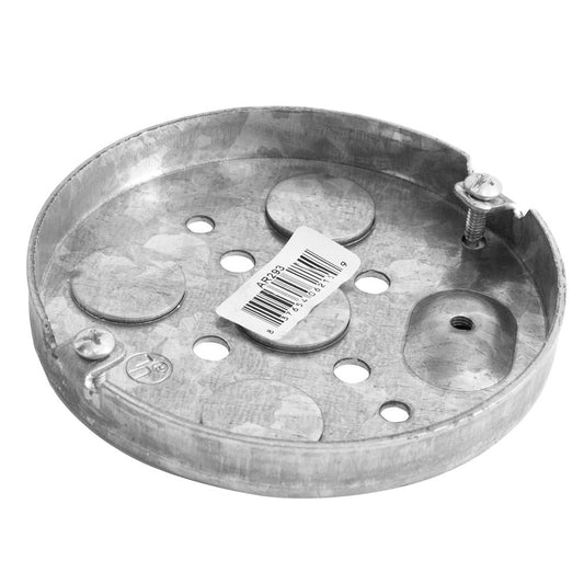 4" ROUND PANCAKE BOX 1/2" KO 1/2" DEEP