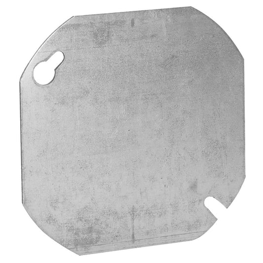 4" OCTAGON FLAT BLANK COVER PLATE