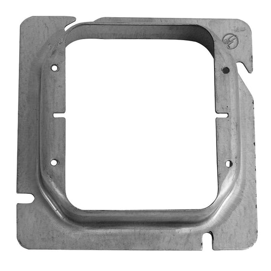 4-11/16" SQUARE MULTIGANG DEVICE RINGS, TWO GANG, 1" RAISED