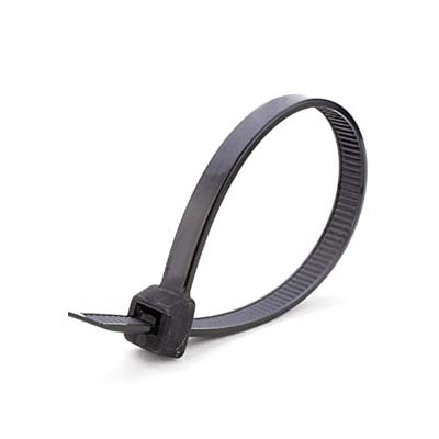 8" BLACK CABLE TIE 1000/BAG UL