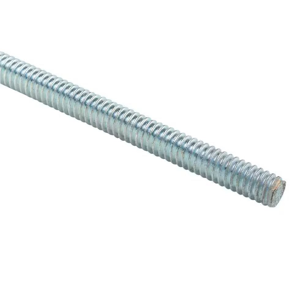 3/8"X6' THREADED ELECTRICAL SUPPORT ROD ELECTROGALVANIZED ZINC PLATED