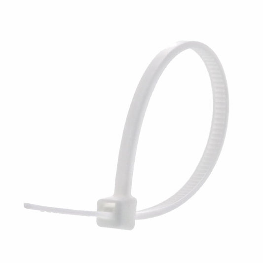 14" WHITE CABLE TIE 100/BAG UL