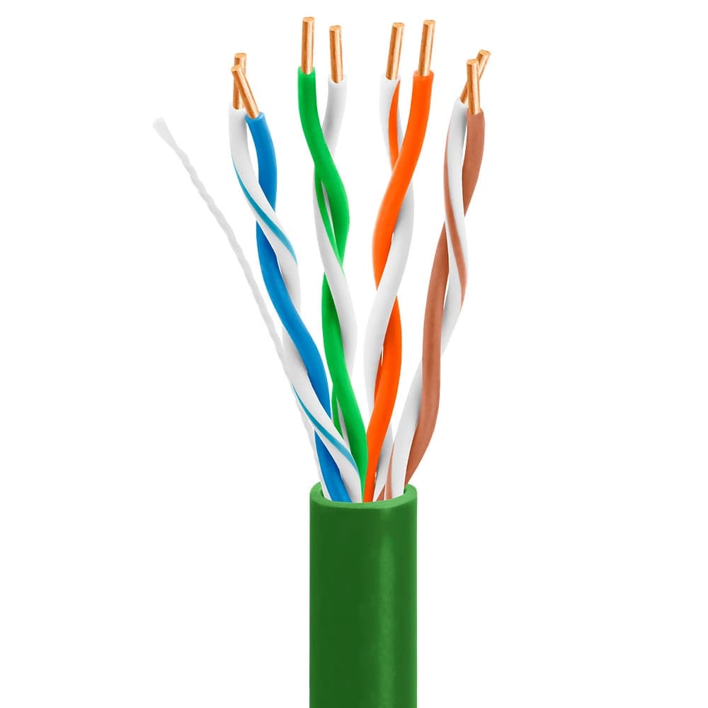 CAT6 CCA GREEN WIRE 1000 FT UL