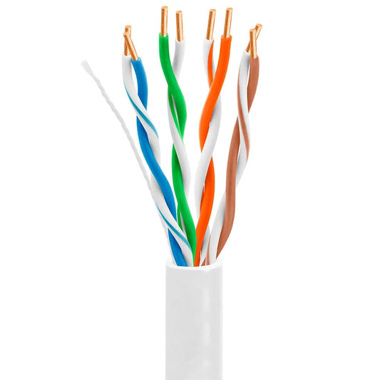 CAT5E CCA WHITE WIRE P 1000 FT UL