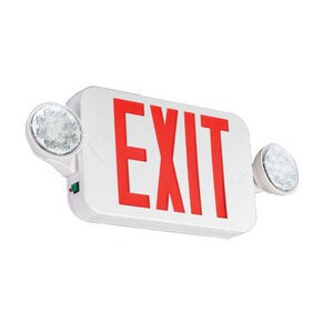 Exit Sign ELXN400 2 LED Series Low Energy Low Maintenance Thermoplastic Combination Unit