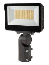 35/25/15W LED FLOOD LIGHT FEAT. POWER SELECT & COLOR SELECT. RECTANGULAR SERIES 4 WITH BUILT-IN PHOTOCELL. 120-277V INPUT. 3000/4000/5000K. STANDARD BRONZE HOUSING. WIDE FLOOD, 7H X 7W DISTRIBUTION. KNUCKLE AND YOKE MOUNTS INCLUDED.