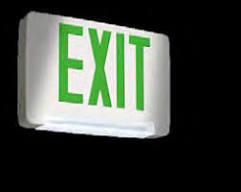 Combination Exit Sign Unit With LED Light Bar