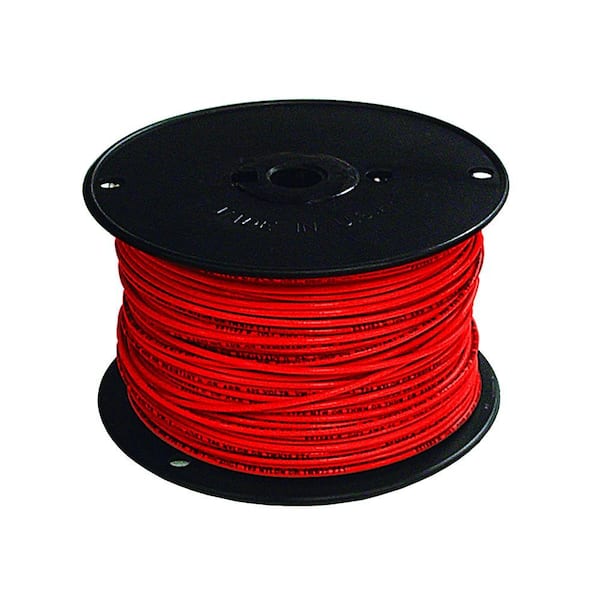 THHN #4/0 RED STRANDED COPPER WIRE 1000 FT UL CU