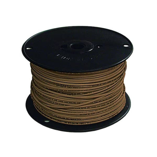 TFFN #18 BROWN STRANDED COPPER WIRE 500 FT UL CU