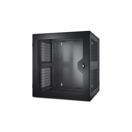 APC NetShelter 13U Wallmount Rack Cabinet Vented Door Double Hinged Server Depth